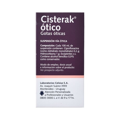 Cisterak Ótico 5 Ml Gotas Infecciones Oído Cisterak Ótico 5 Ml Gotas Infecciones Oído