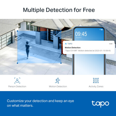 Cámara De Seguridad Tp-Link Tapo C510w Exterior Visión Nocturna 2K 360° 001