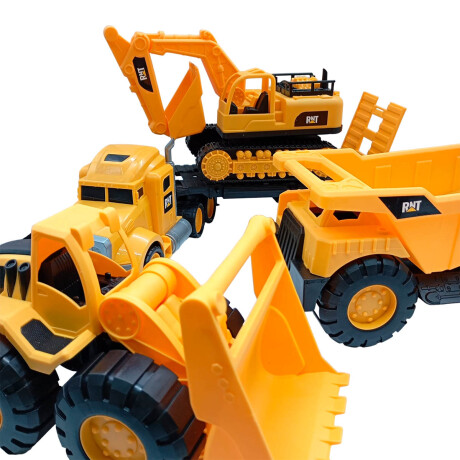 Set De Maquinas De Construcción Camión Juguete Jug023008