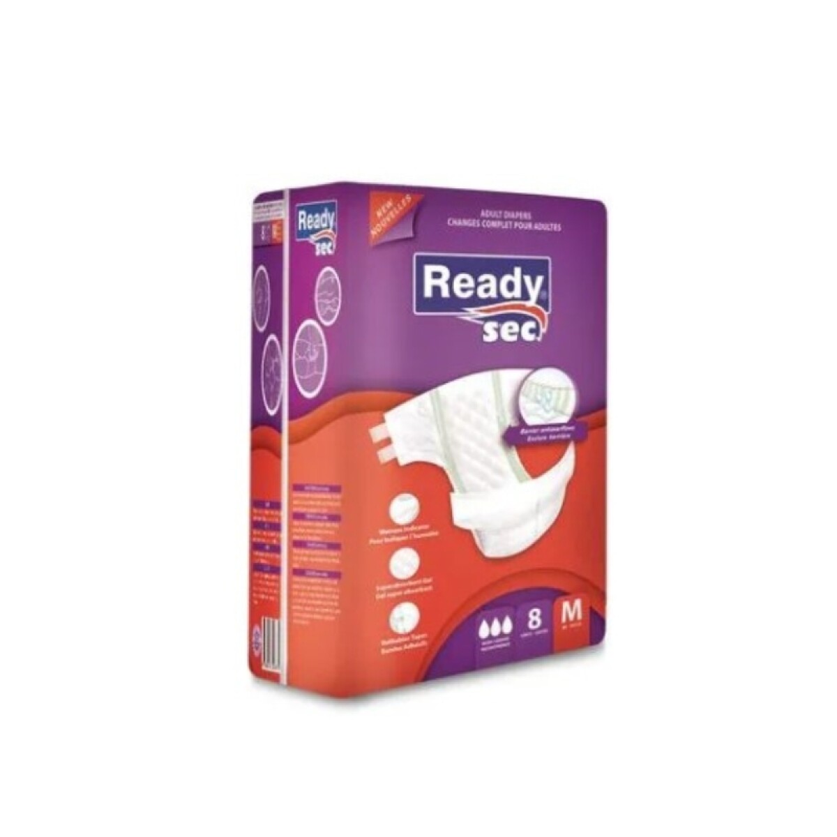 Ready Sec pañales para adulto x8 - M 