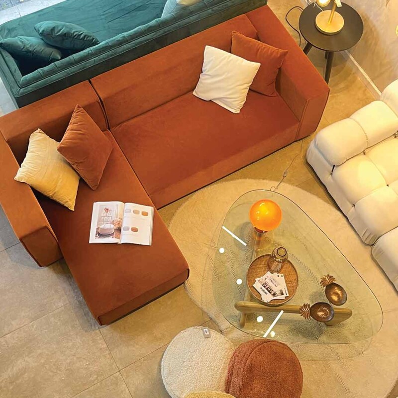 Sofá Nashville Caramelo - Chaise izquierdo