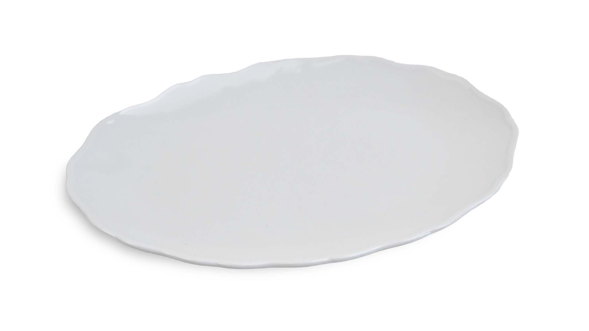 FUENTE CERAMICA OVAL 34.5X22.5X3CM 27028 