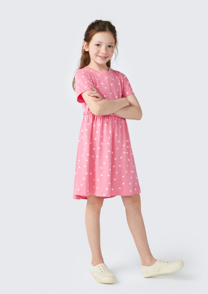 VESTIDO INFANTIL - ROSADO 