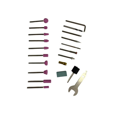 Kit de Mototools con 40 accesorios Gladiator Negro