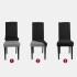 Funda Para Silla Comedor Cubre Asiento Elastizada Y Lavable Variante Color Negro Grisáceo