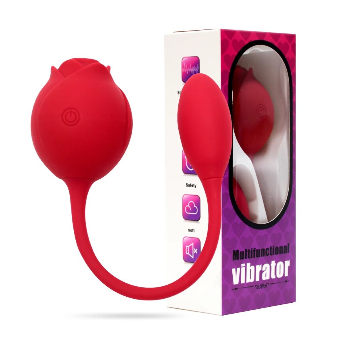 Vibrador Doble Estimulador Succionador Discreto Recargable 