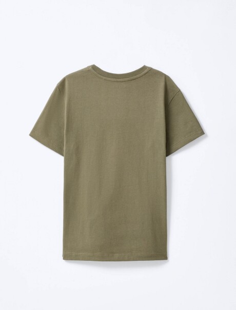 CAMISETA DE ALGODÓN SÚPER CÓMODO INFANTIL VERDE