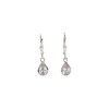 Caravanas colgante Lágrima-Plata 925-Piedra Zirconia-CA3138 Conpiedra