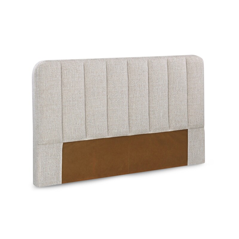 Respaldo en madera tapizado tela Beige 1.56 mts Respaldo en madera tapizado tela Beige 1.56 mts