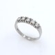 Anillo en oro 18k blanco y brillantes Anillo en oro 18k blanco y brillantes