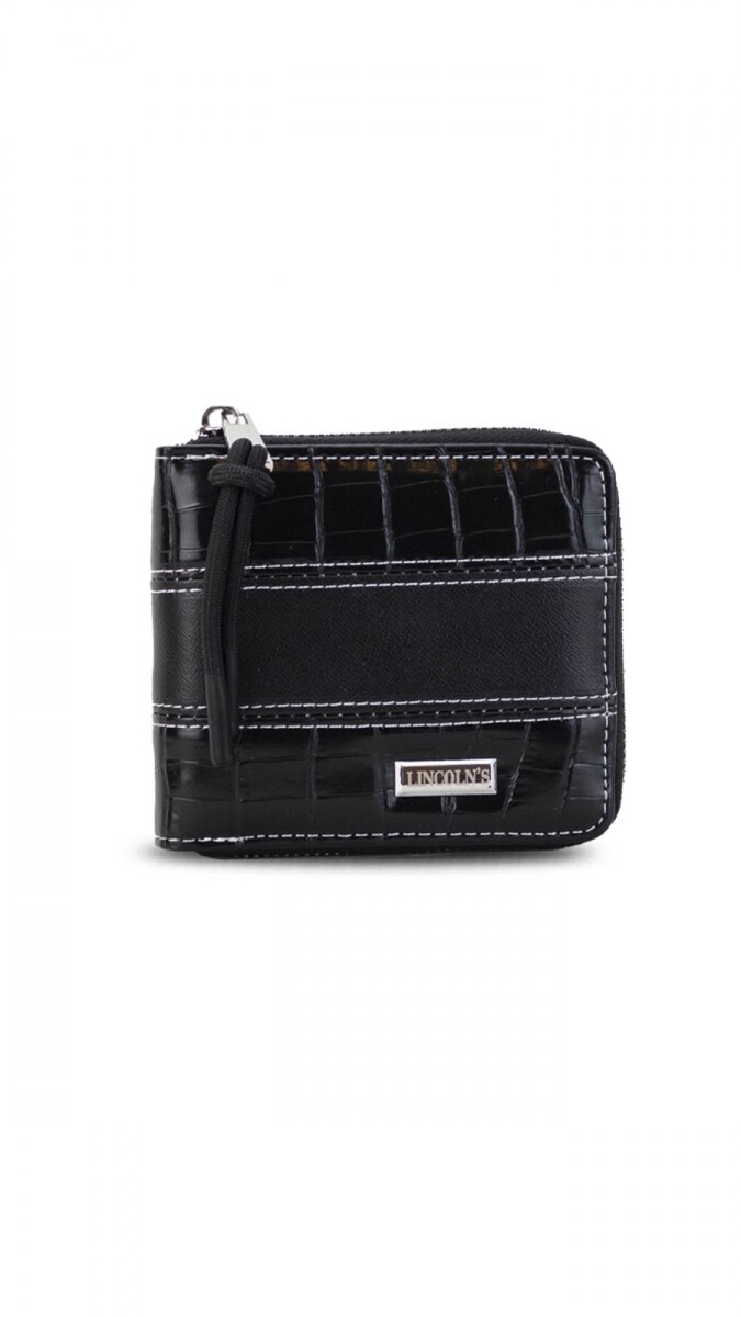 BILLETERA CANDELA CROCO - NEGRO 