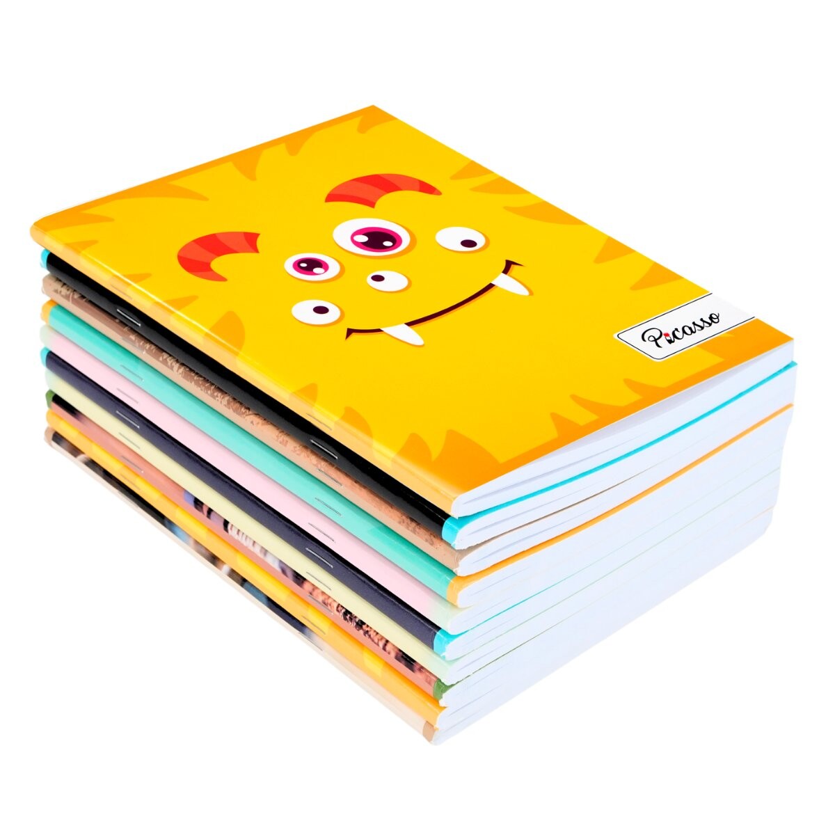 Pack de 10 cuadernos engrampados 96 hojas 