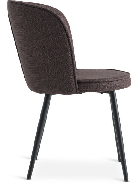 Silla de comedor RISSKOV tela marrón osc/negro Silla de comedor RISSKOV tela marrón osc/negro