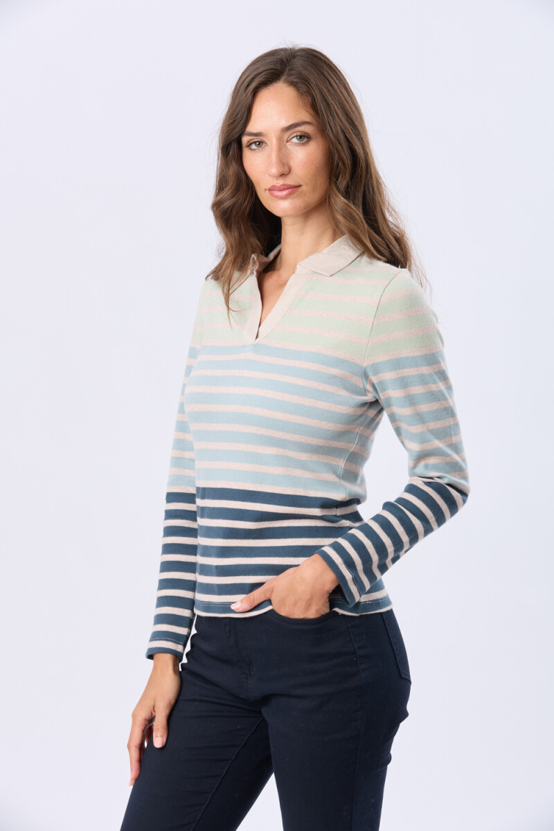 REMERA POLO DE ALGODÓN - Beige 