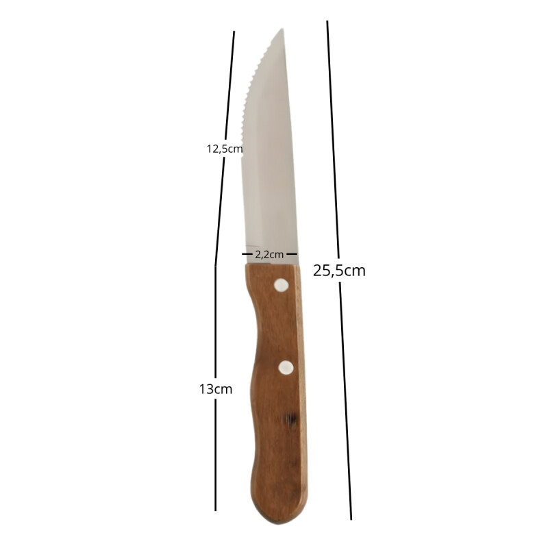 Cuchillo de Churrasco 5" MADERA