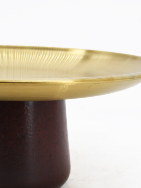 SOPORTE METAL ALIMENTOS DORADO