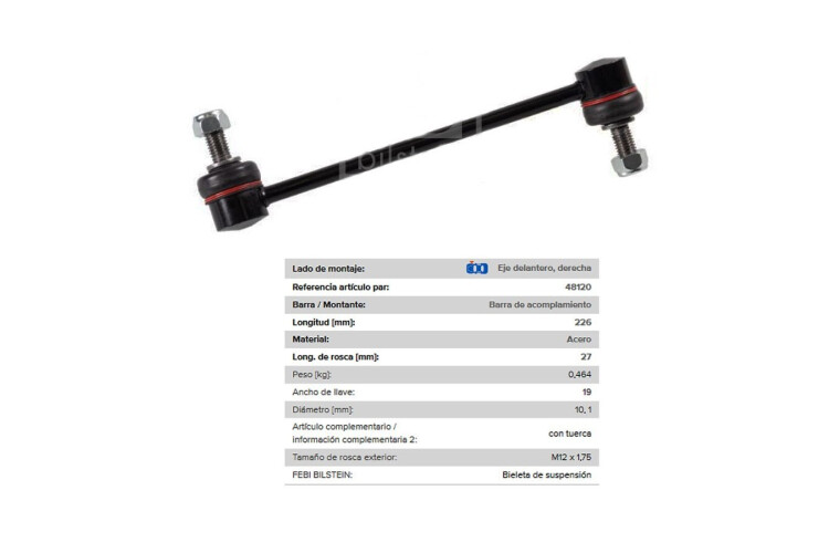 Bieleta Ford Ranger 4X2/Ranger 4X4, Mazda Bt50 12-25 Der Bieleta Ford Ranger 4X2/Ranger 4X4, Mazda Bt50 12-25 Der