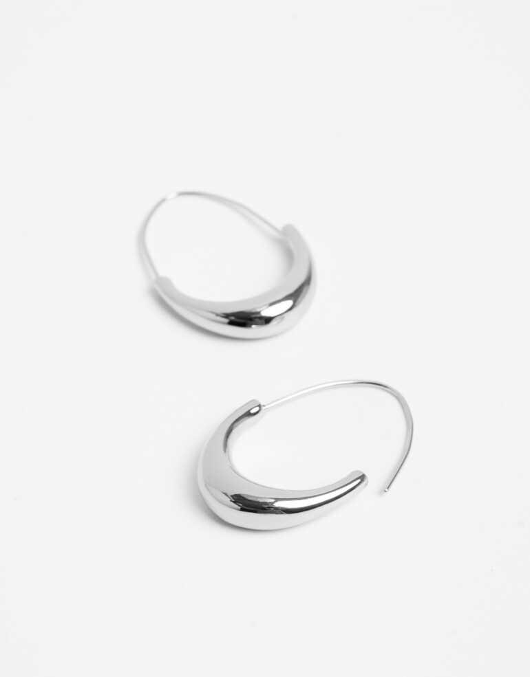 Aros Argollas Metal Aros Argollas - Plateado