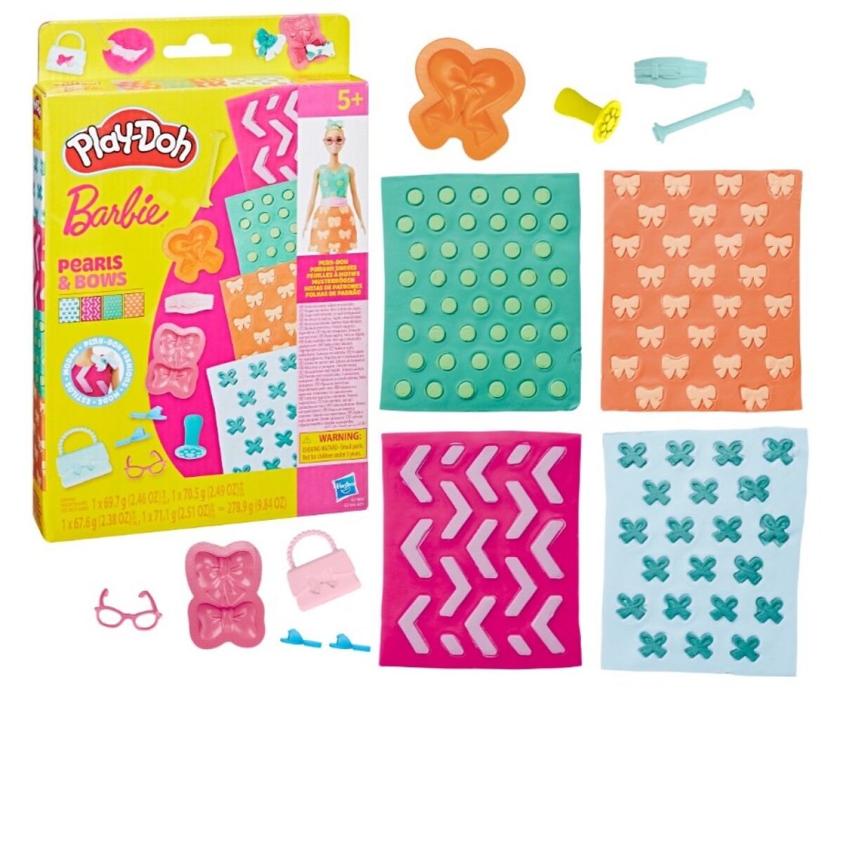 Set De Masas Play Doh Barbie Paquetes De Accesorios - PERLA 