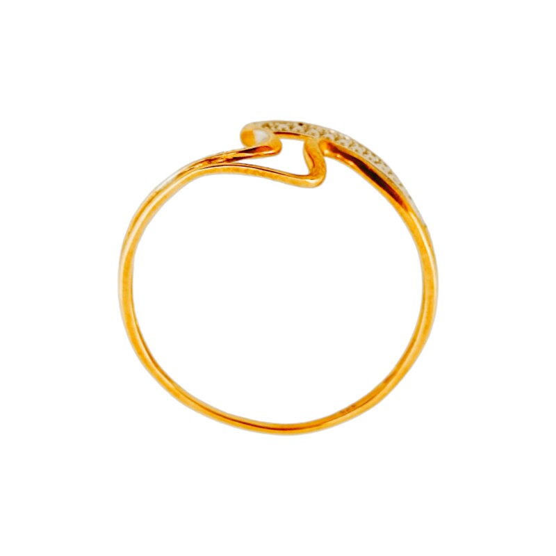 Anillo-Oro bajo-Piedra Zirconia-AN8022 conpiedra