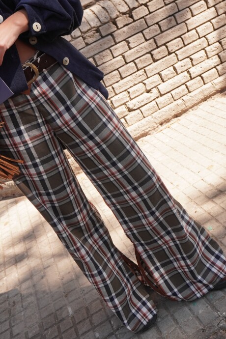 Crazy Pants Vol2 Cuadrillé Verde Seco / Blanco