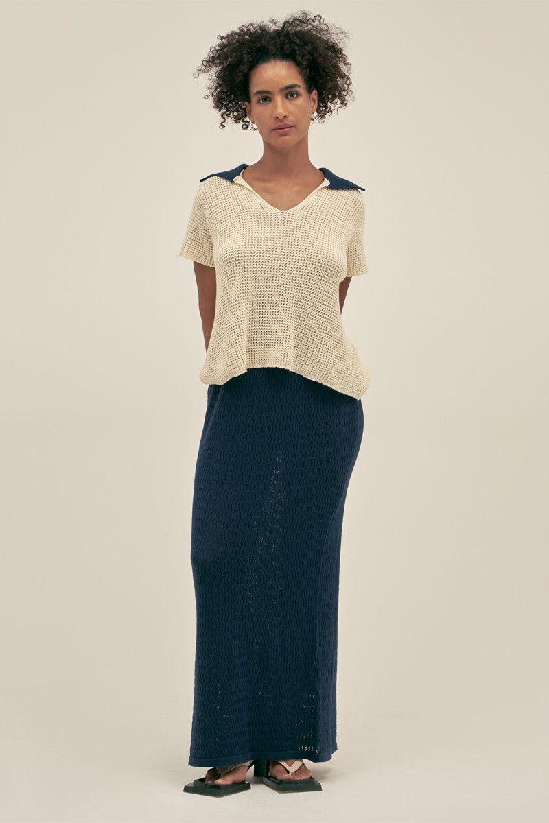 LU KNIT TOP Cream