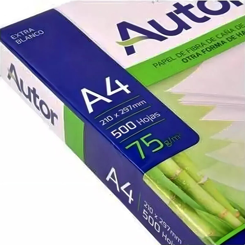 Resma Autor A4 Multifunción De 500 Hojas De 75g Blanco Resma Autor A4 Multifunción De 500 Hojas De 75g Blanco