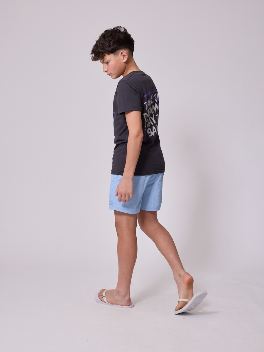 T-SHIRT MITON TEEN DIXIE Gris Oscuro