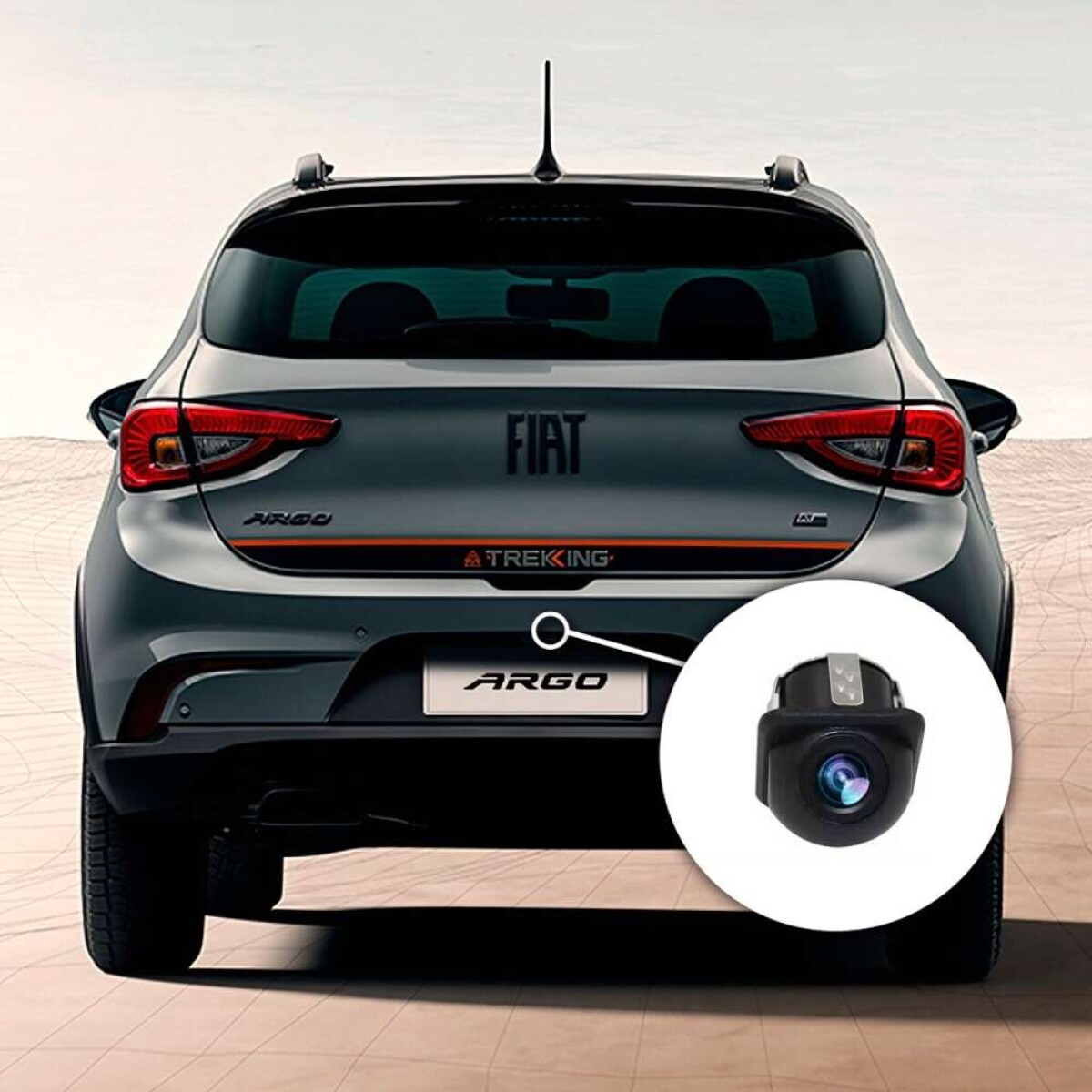 Cámara Trasera Fiat Argo - Específica De Embutir 