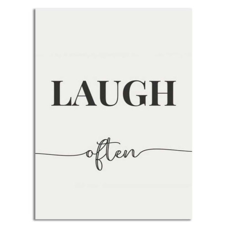 Cuadro Canvas 30X40Cm Laugh Often Cuadro Canvas 30X40Cm Laugh Often