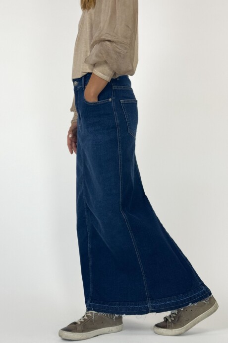 POLLERA JEAN LIA Azul