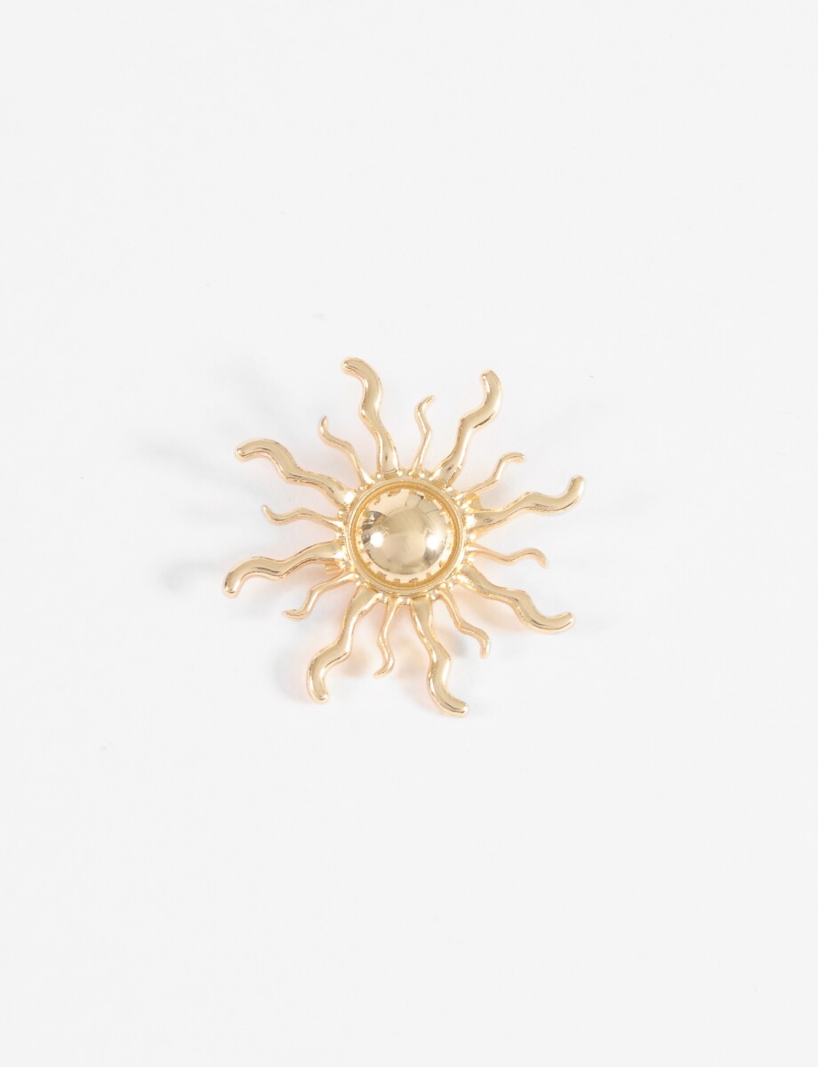 Prendedor sol - dorado 