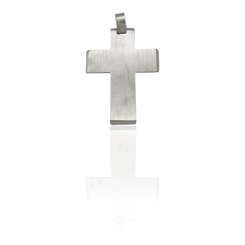 Dije Cruz-Plata 925 esterlina-Sin Piedra-CP3157 sinpiedra