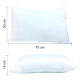 Pack x2 Almohada 100% poliéster Hipoalergénica Antiácaro Blanco