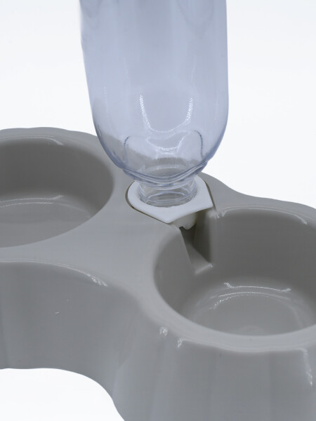 PLATO DOBLE PORTA BOTELLA BEIGE