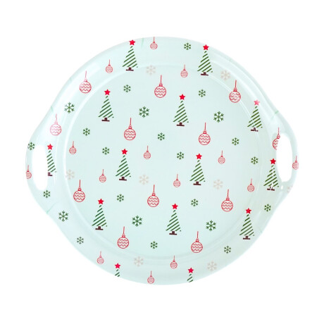 BANDEJA DE MELAMINA REDONDA LINEA NAVIDEÑA BANDEJA DE MELAMINA REDONDA LINEA NAVIDEÑA