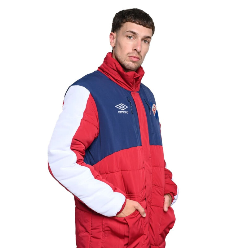 Campera Umbro Parka Heritage CNdeF de Hombre - NU142984 Bordo-blanco