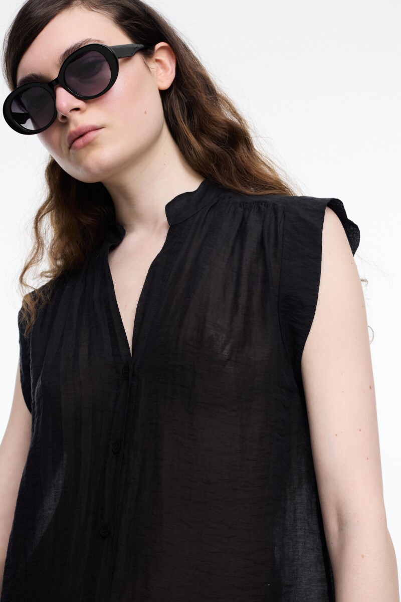 CAMISA SIN MANGAS Negro