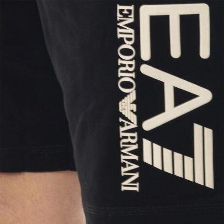 VISIBILITY COTTON BERMUDA - EA7 EMPORIO ARMANI Black