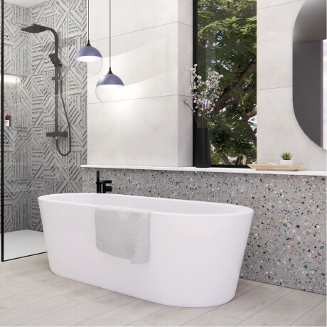 Porcelanato Terrazo Mate 60X120Cm Piso Pared 000