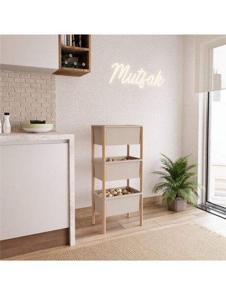 ESTANTERIA 3 CONTENEDORES 95x26x39CMS MADERA Y PP ESTANTERIA 3 CONTENEDORES 95x26x39CMS MADERA Y PP