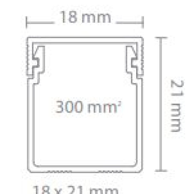 CABLECANAL 18X21MM BLANCO C/ADHESIVO CABLECANAL 18X21MM BLANCO C/ADHESIVO