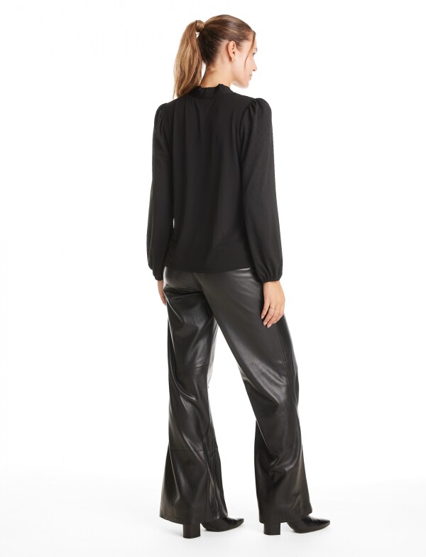 Blusa Lazo & Strass NEGRO