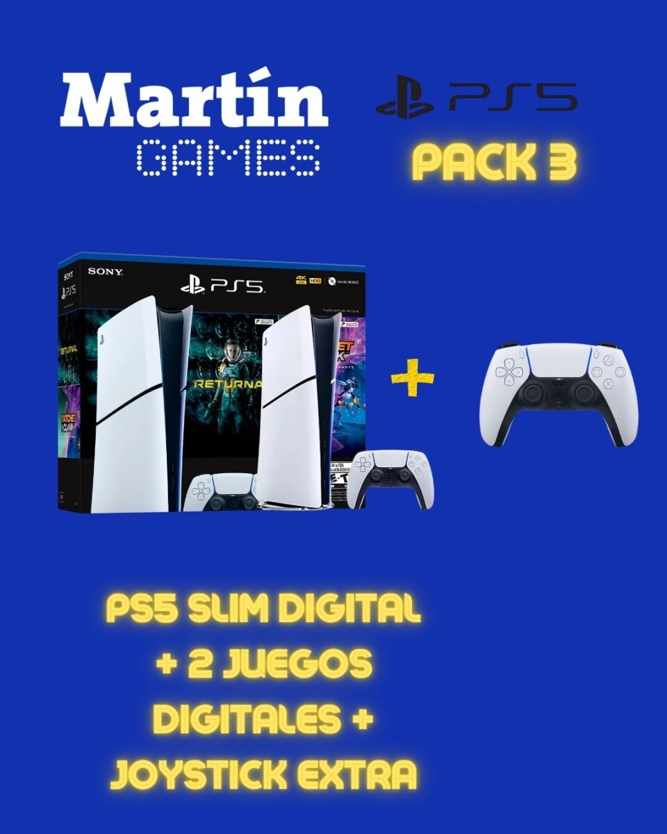 PS5 SLIM DIGITAL + CONTROL ORIGINAL EXTRA 