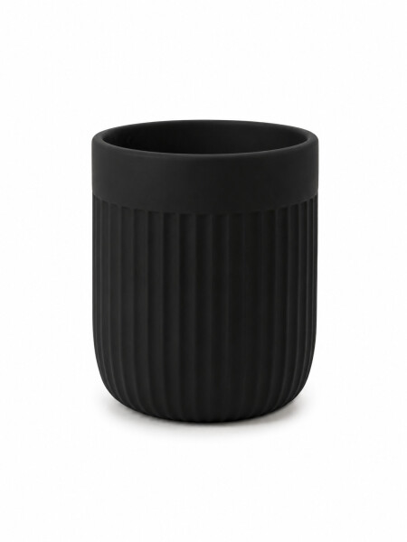 MACETA DECORATIVA CURVA NEGRO