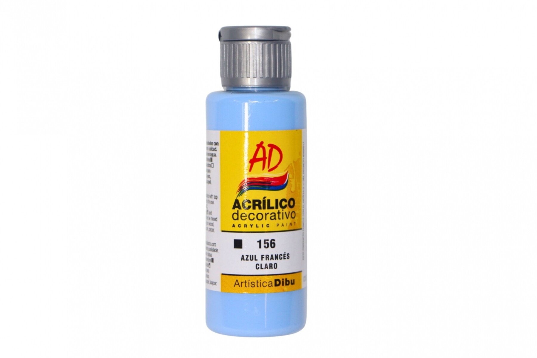 PINTURA ACRILICA ARTISTICA DIBU 60 ML. DIFERENTES COLORES - COLOR AZUL FRANCES CLARO 156 