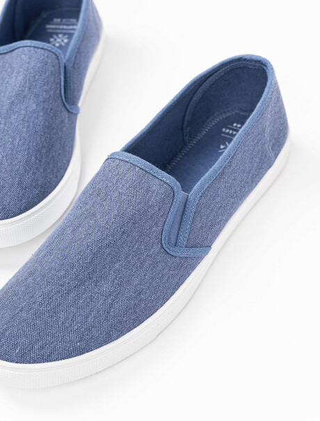 Zapatilla canvas azul