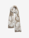 Bufandas Bufanda Jaqcuard Flores - Combinacion Bicolor