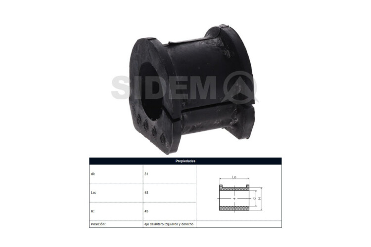 Buje Mitsubishi L200 15-25 Der/Izq Buje Mitsubishi L200 15-25 Der/Izq