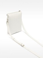 Bolso Bandolera Doble Con Tachuelas blanco